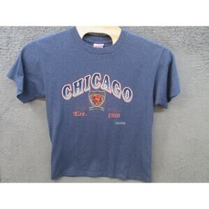 Vintage CHICAGO BEARS Trench T-shirt Men's Large Made USA